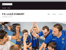 Tablet Screenshot of futbolsala.entitats.llicamunt.cat